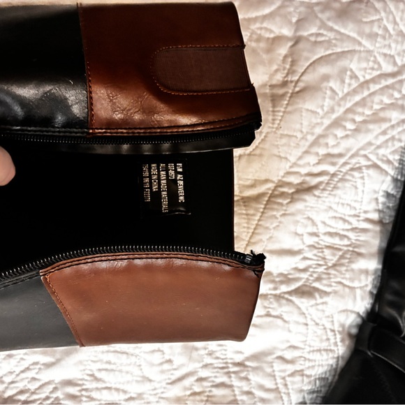 Arizona Jean Company Black and Brown Over the Knee Boots - Picture 5 of 7